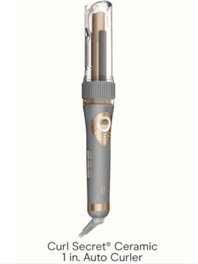 Curl Secret Ceramic 1" Auto Curler in Gray & Gold